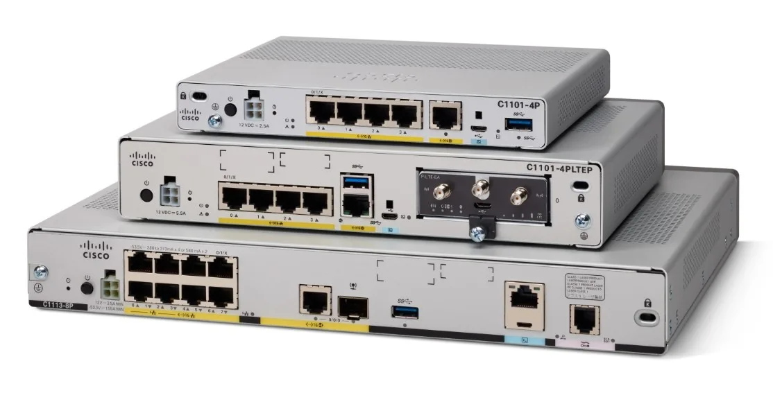 Cisco ISR 1111-8P Integrated Services Router, Dual GE WAN, 8-Port GE LAN